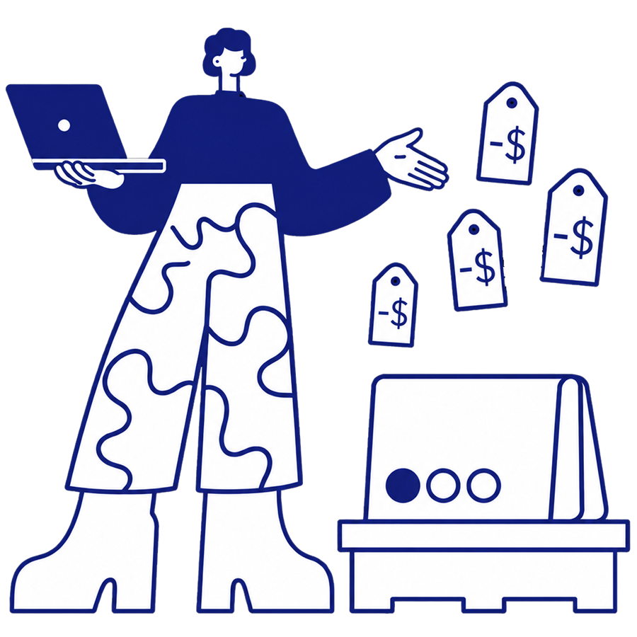 Self-updating rule illustration